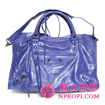 バレンシアガ（BALENCIAGA）ザ・シティ　レディース2wayハンドバッグ　ブルーラベンダ　115748-D94JT-4511 